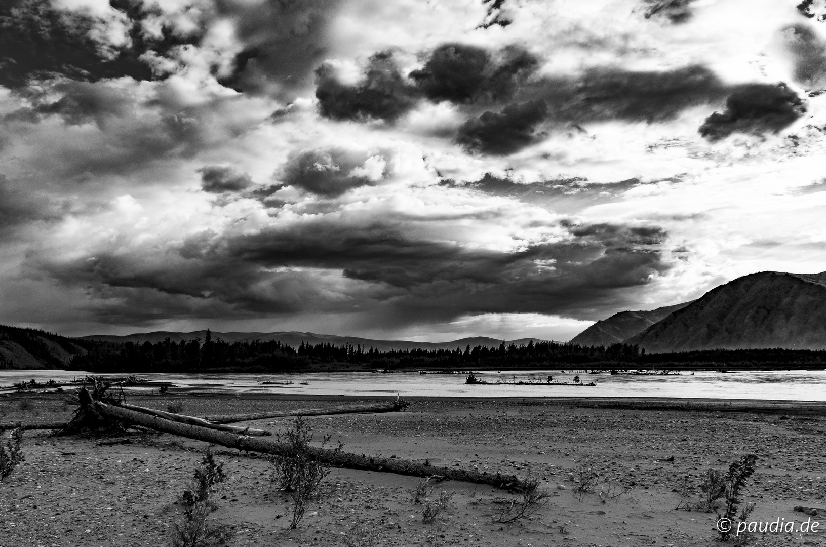 Dark clouds at the Yukon