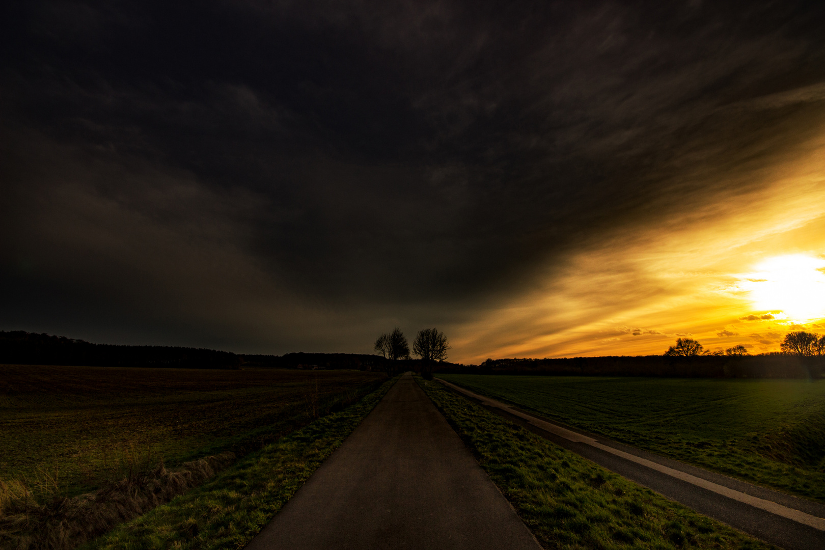 Dark Clouds vs. Sunset