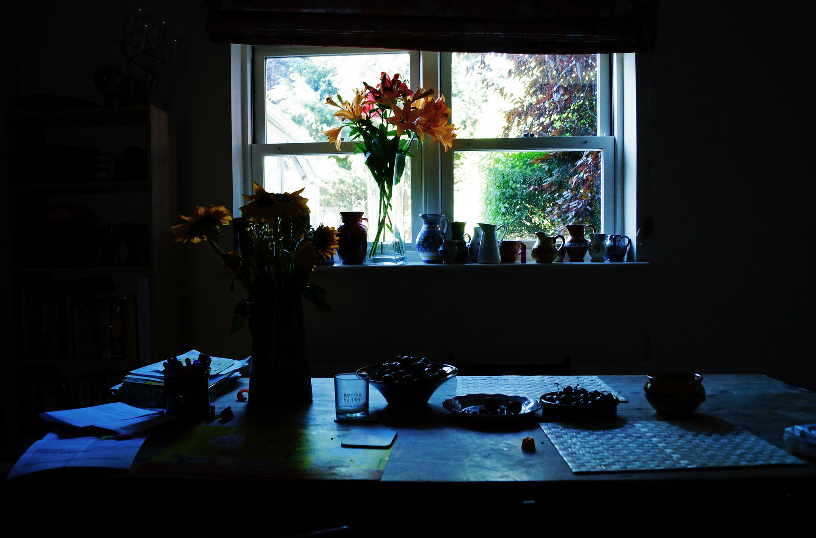 Dark living room