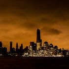 Dark NYC after hurricane Sandy hit the city