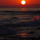 Dark Red Sunset at Pantazi Beach