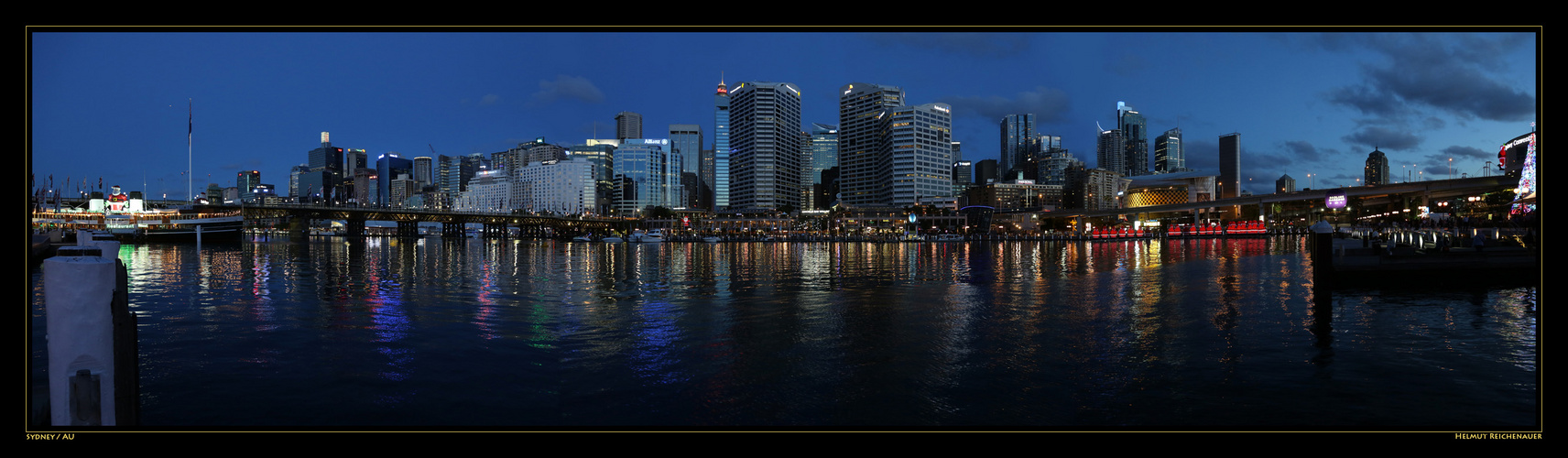 Darling Harbour Panorama ca. 180°, Sydney / AU