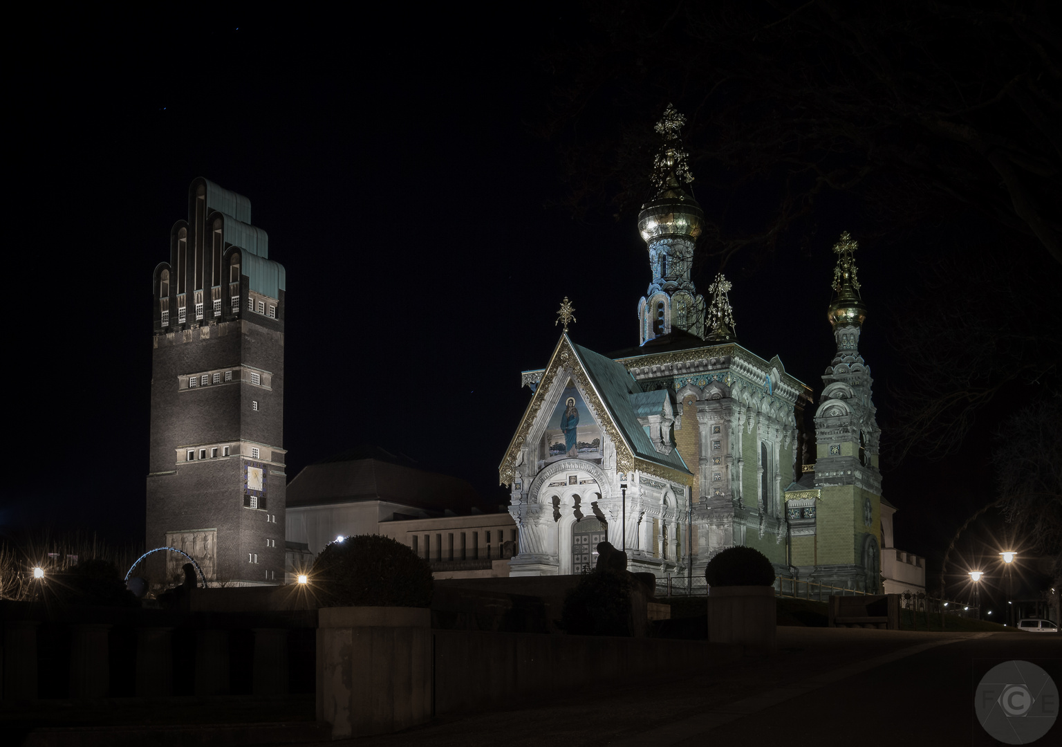 Darmstadt bei Nacht I