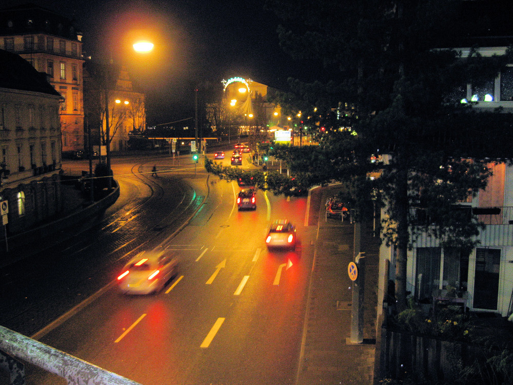 Darmstadt City bei Nacht