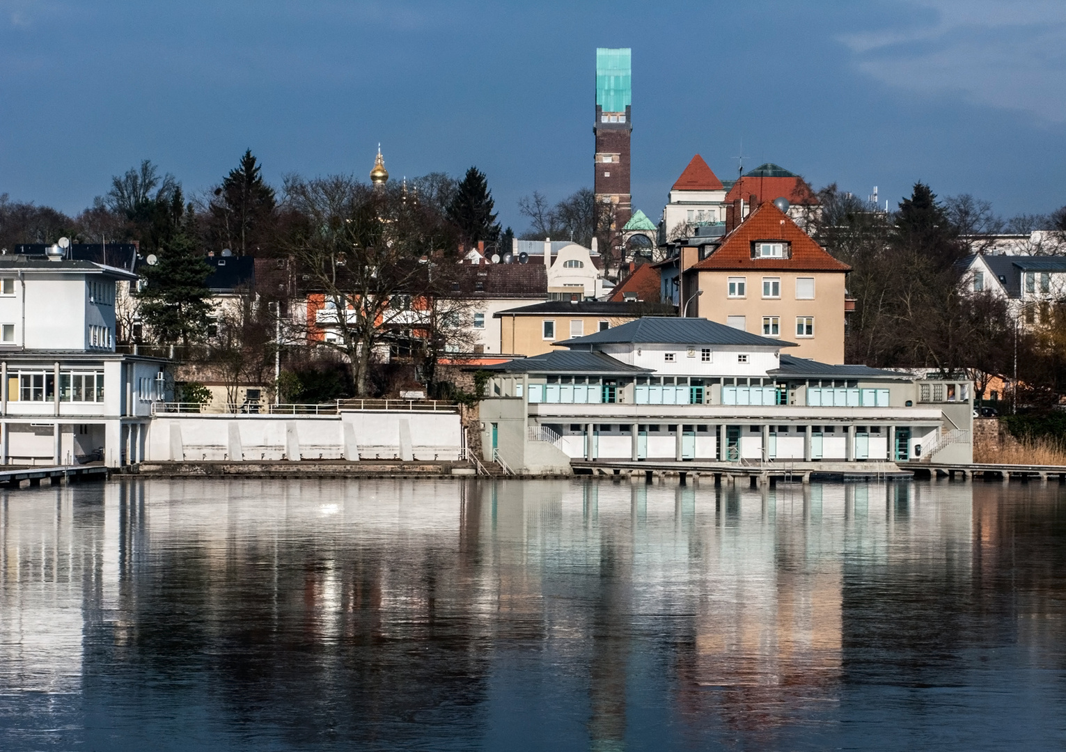 Darmstadt Woog Foto & Bild architektur, stadtlandschaft, motive