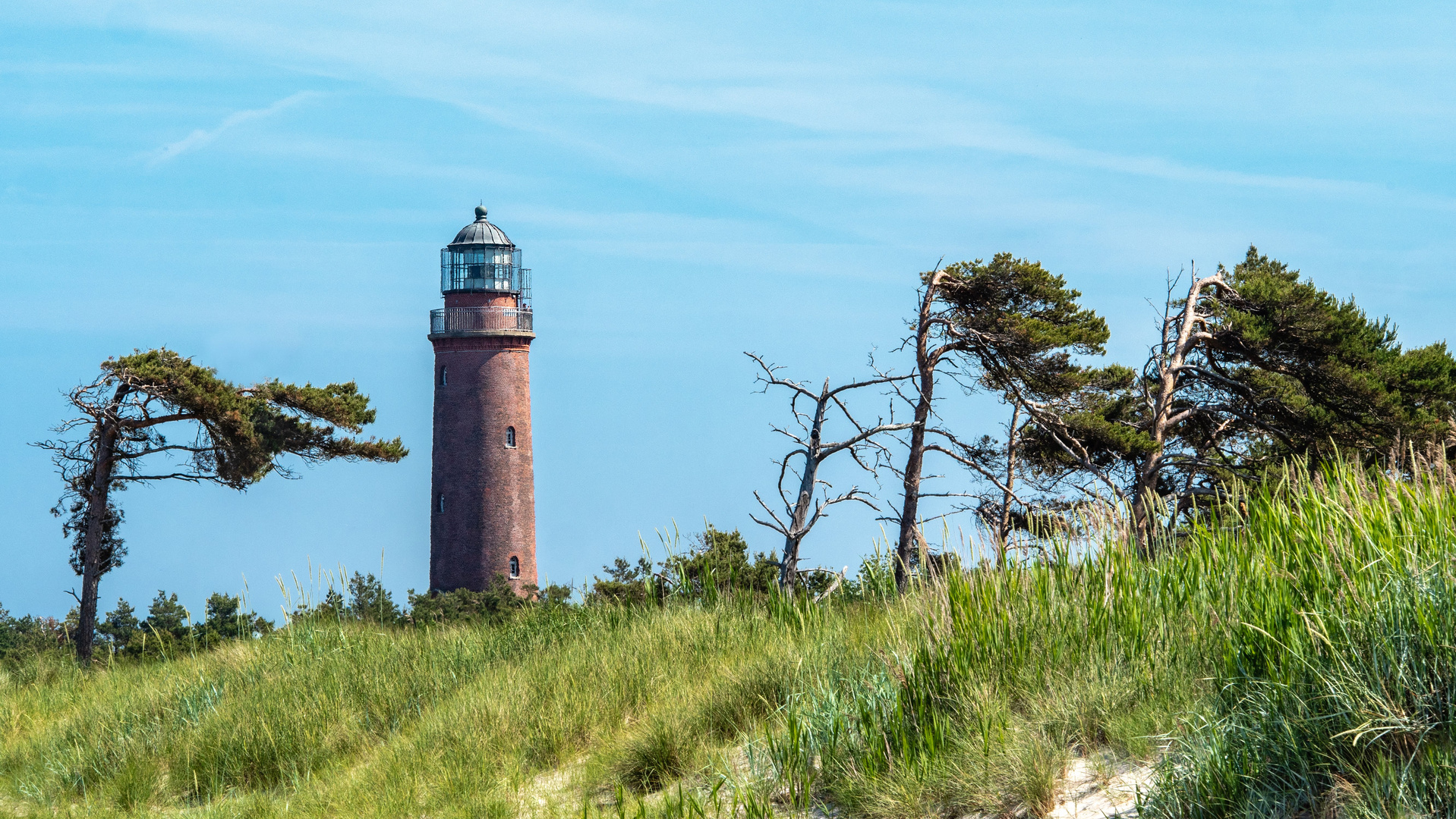 Darß-Fischland. Leuchtturm Darßer Ort.