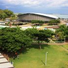 Darwin Waterfront Precinct with the Convention Centre and Wave Lagoon (Wellenbad)