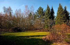 Das 1. März Wetter auf der Gartenterrasse ....