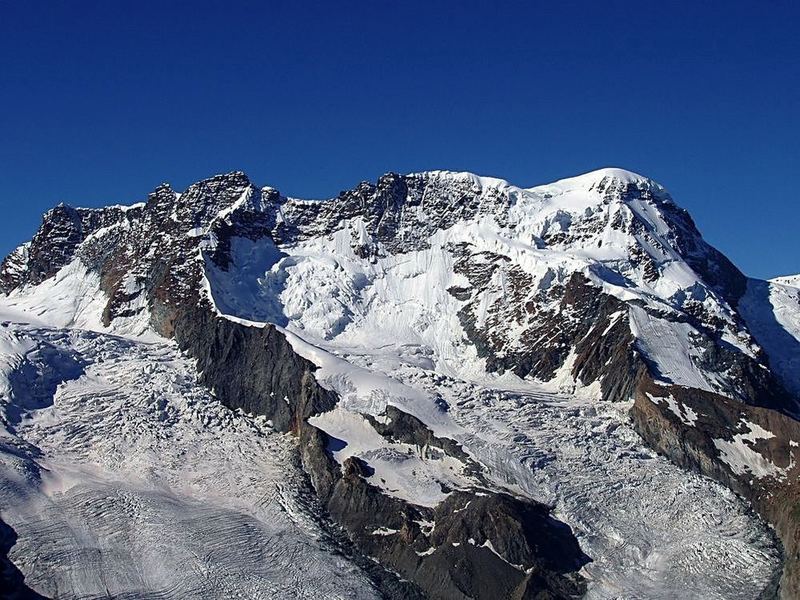 Das 4165 hohe Breithorn im Wallis