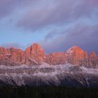 Das Abendglühen des Rosengartens