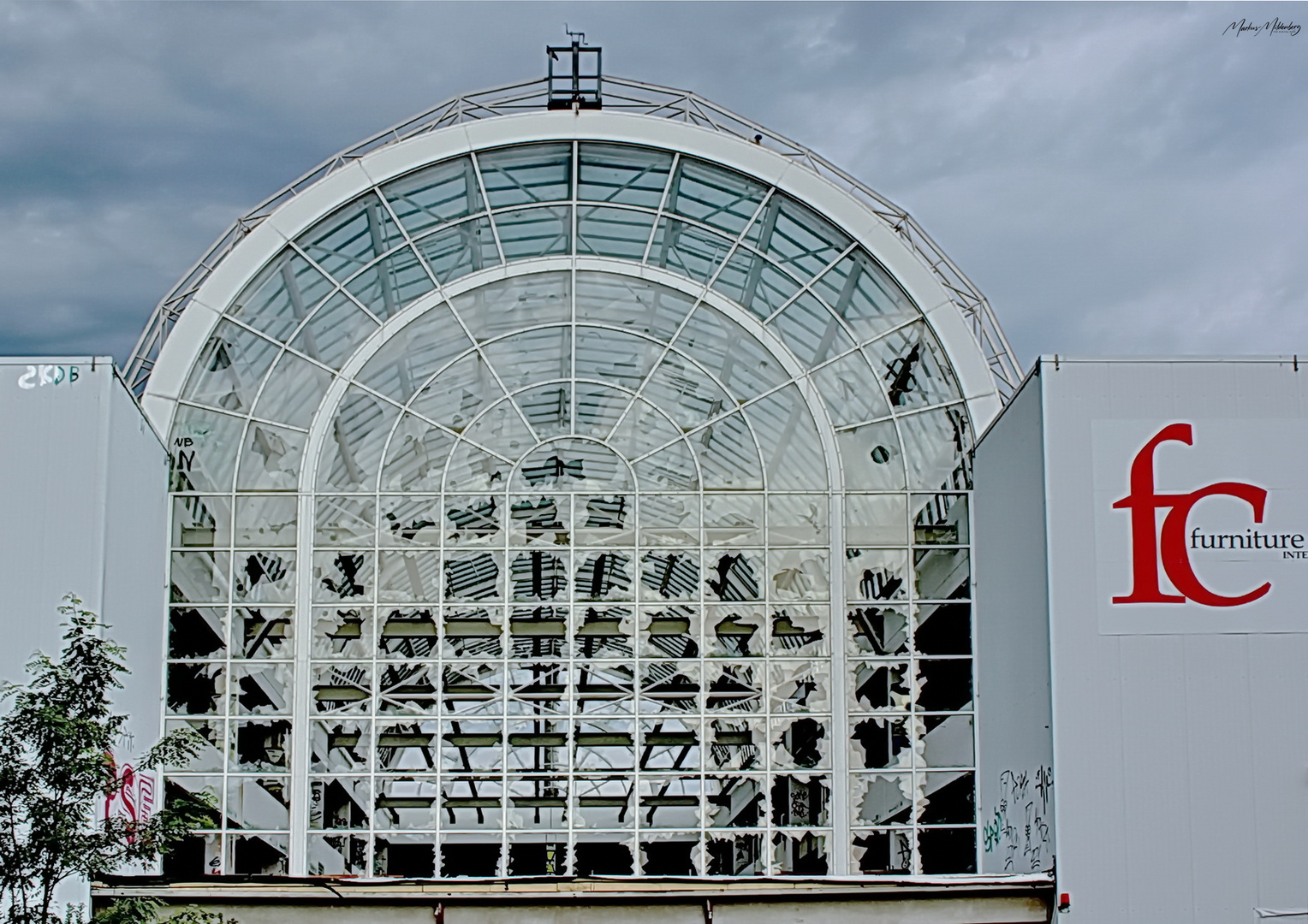 Das abgerissene Möbelhaus 