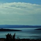 das Adriatische Meer in Dalmatien , eher eine Andeutung....hier