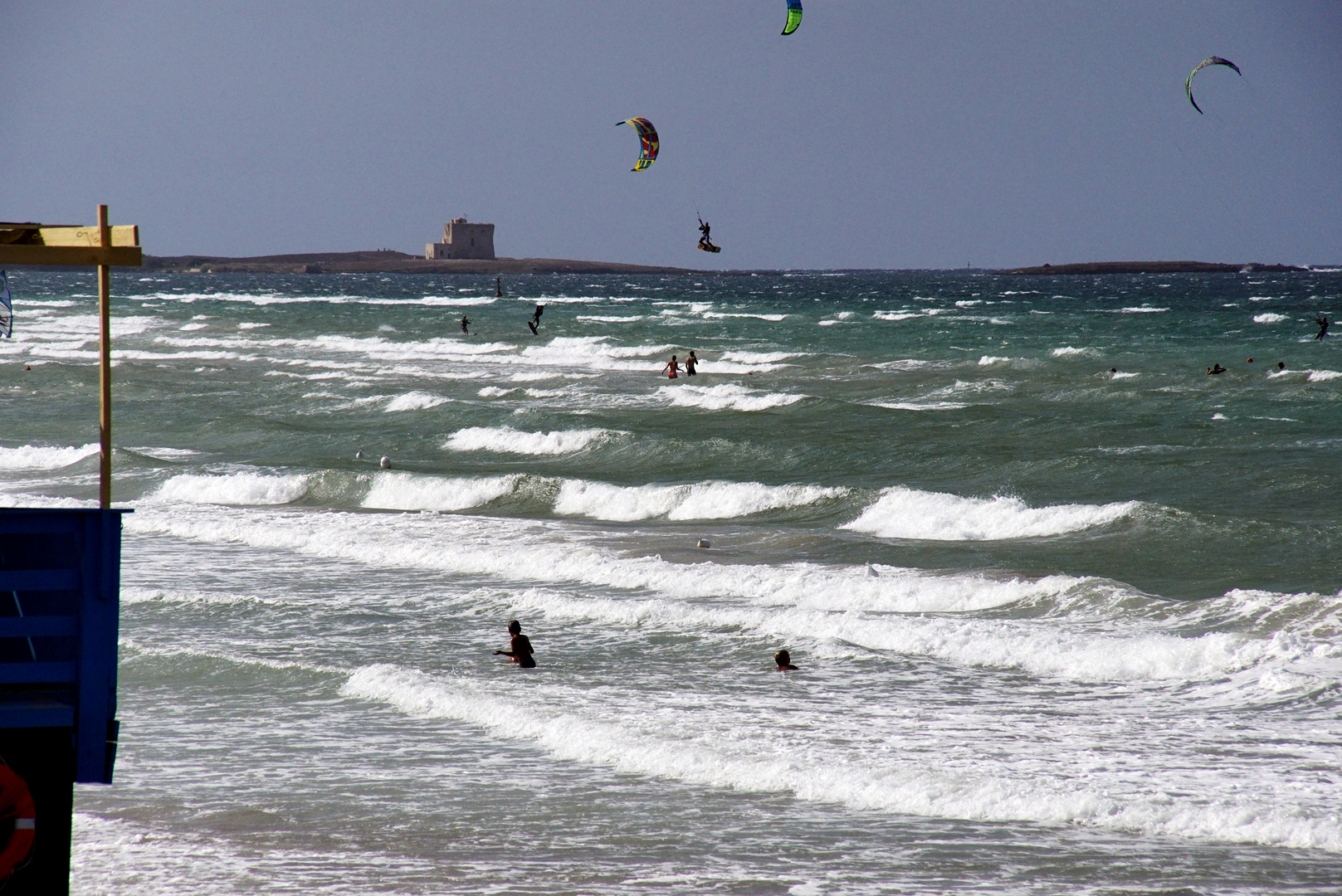 Das adriatische Meer nördlich von Brindisi