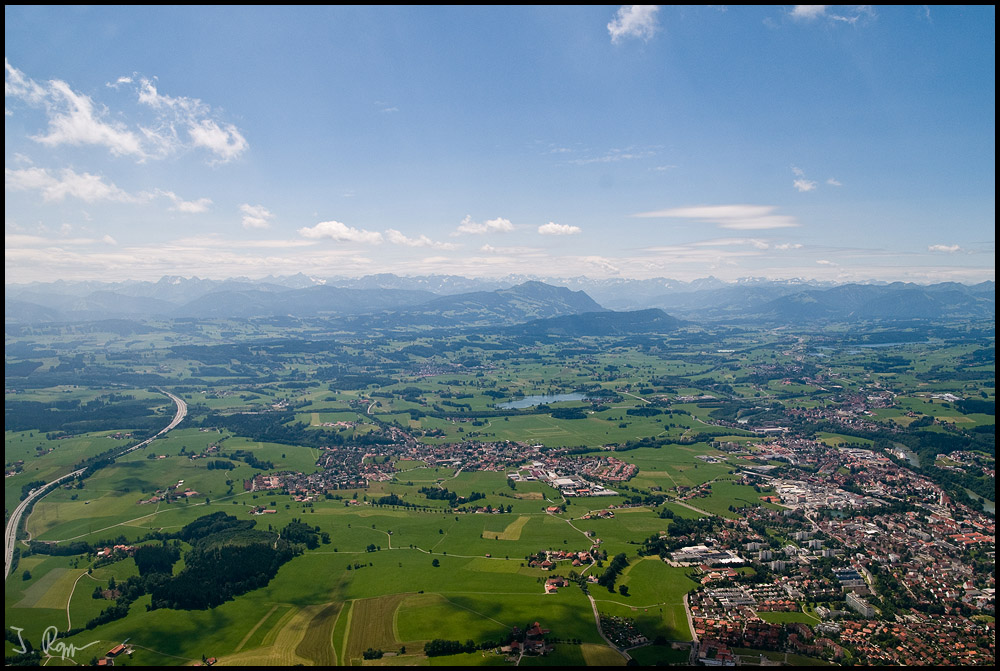 Das Allgäu von oben