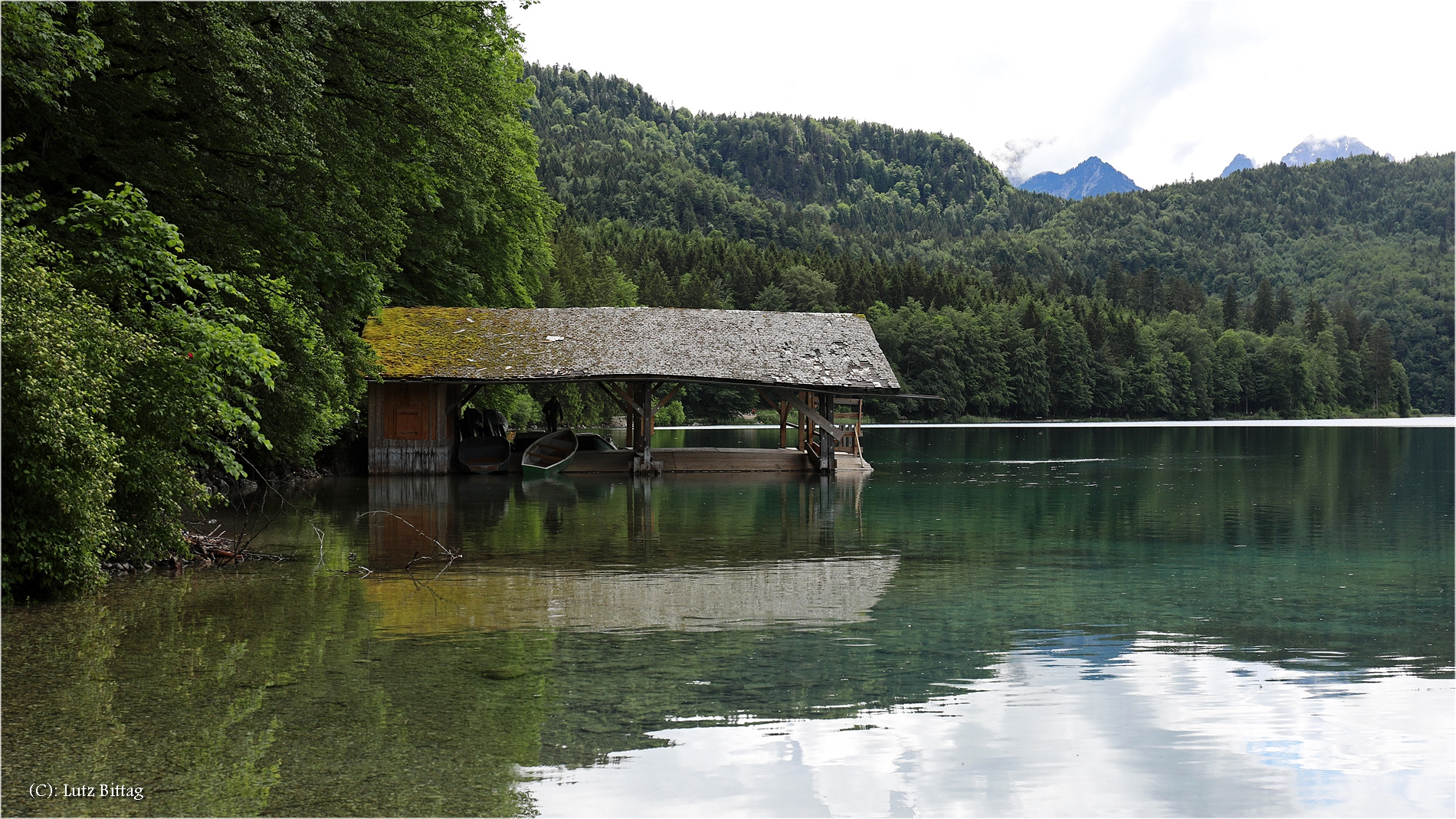 Das alte Bootshaus am Alpsee