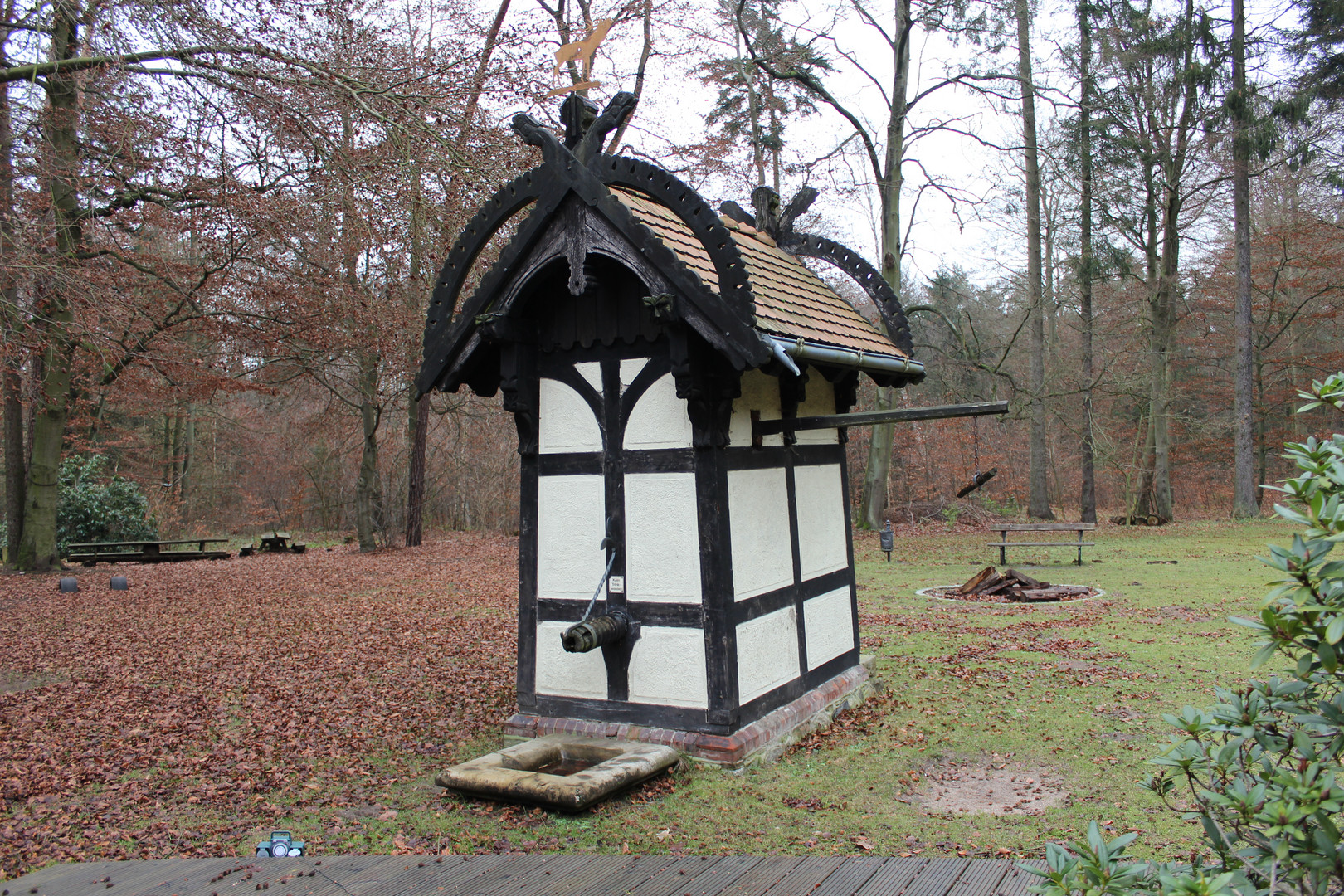 Das alte Pumpenhaus am Jagdschloss