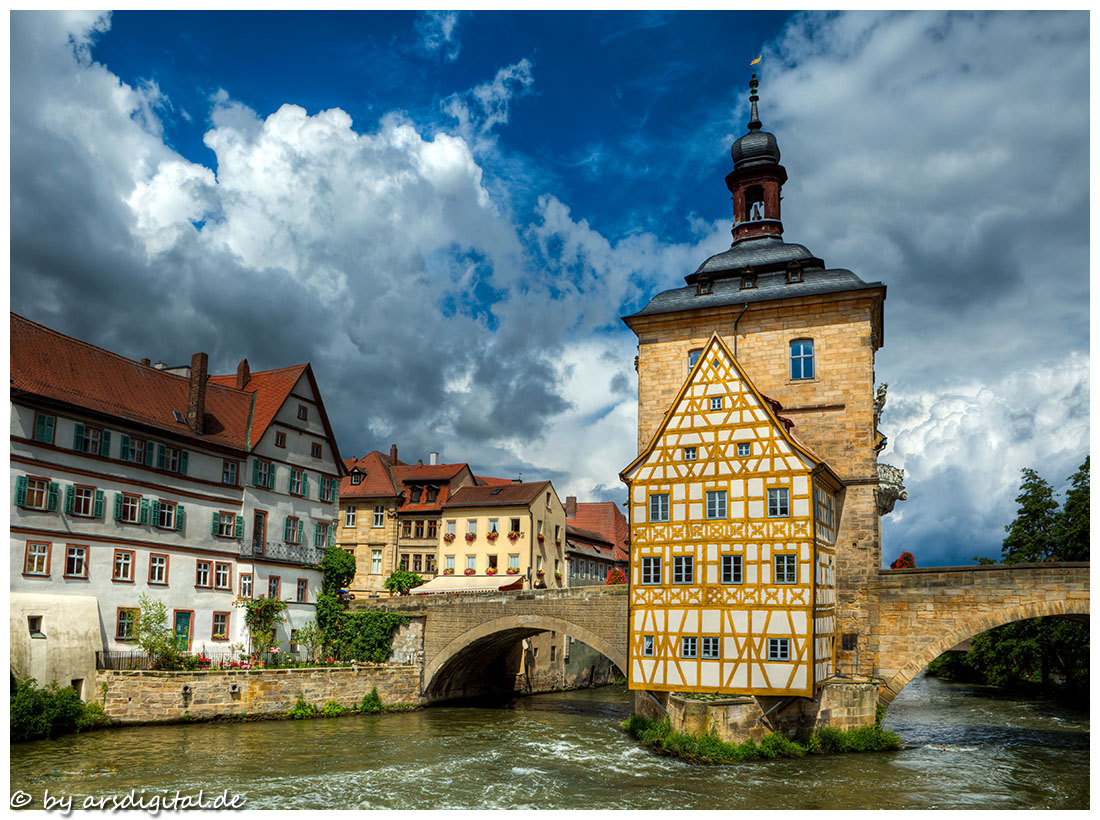 Das alte Rathaus in Bamberg