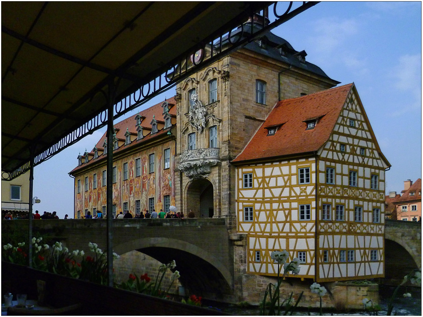 Das alte Rathaus in Bamberg ...