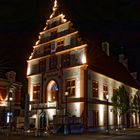 Das alte Rathaus von Bad Salzuflen bei Nacht