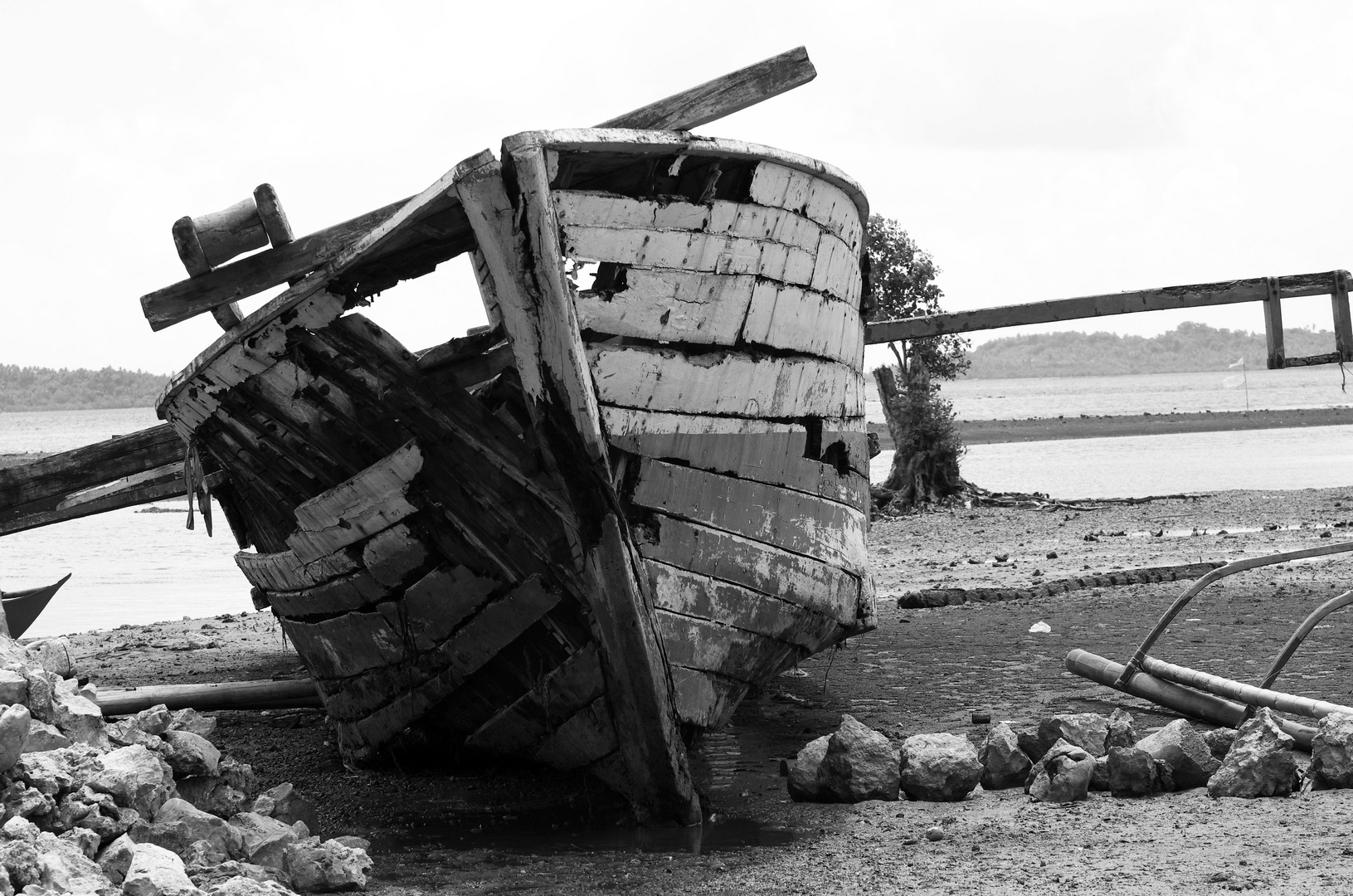 Das alte Schiffswrack von Burdeos, Polillo Island, Philippinen