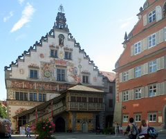 Das alte und das neue Rathaus von Lindau