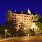 Das Altenburger Residenzschloss mit der Schlosskirche am Abend