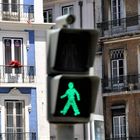 Das Ampelmännchen in Lissabon