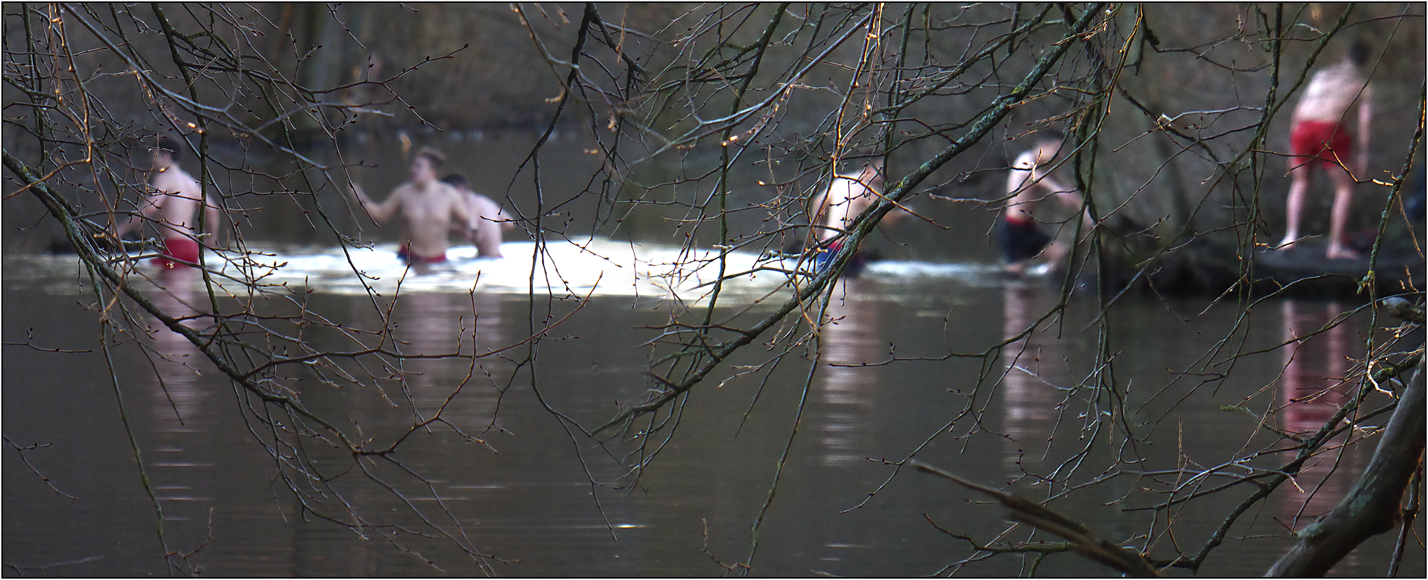 Das Anbaden im Schlachtensee ...