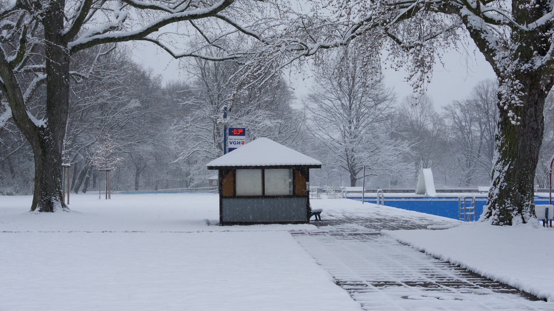 Das Annabad als Schneebad 