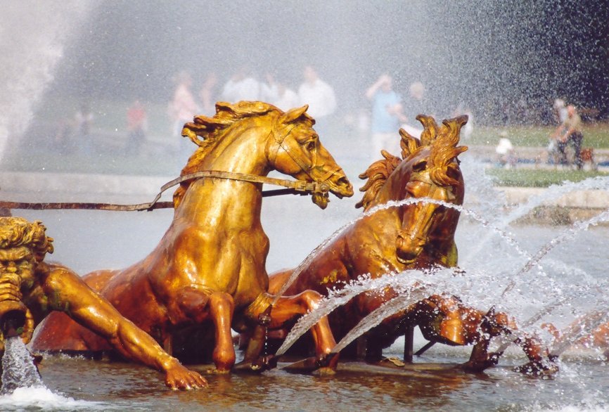 Das Apollo-Becken in den Gärten von Versailles (Detail)