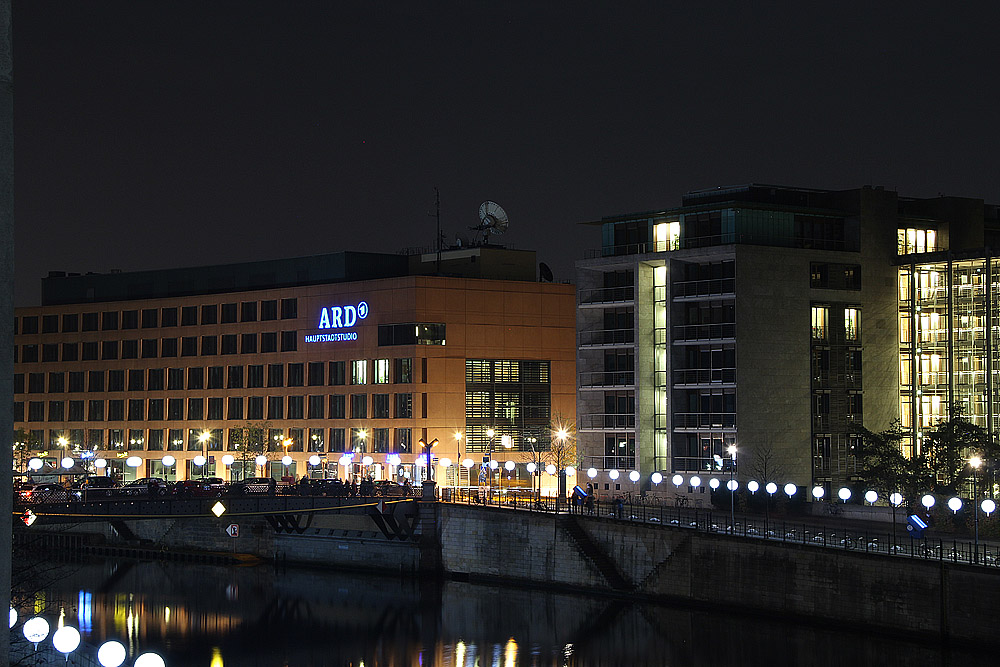 Das ARD Hauptstadtstudio bei 25 Jahre Mauerfall.