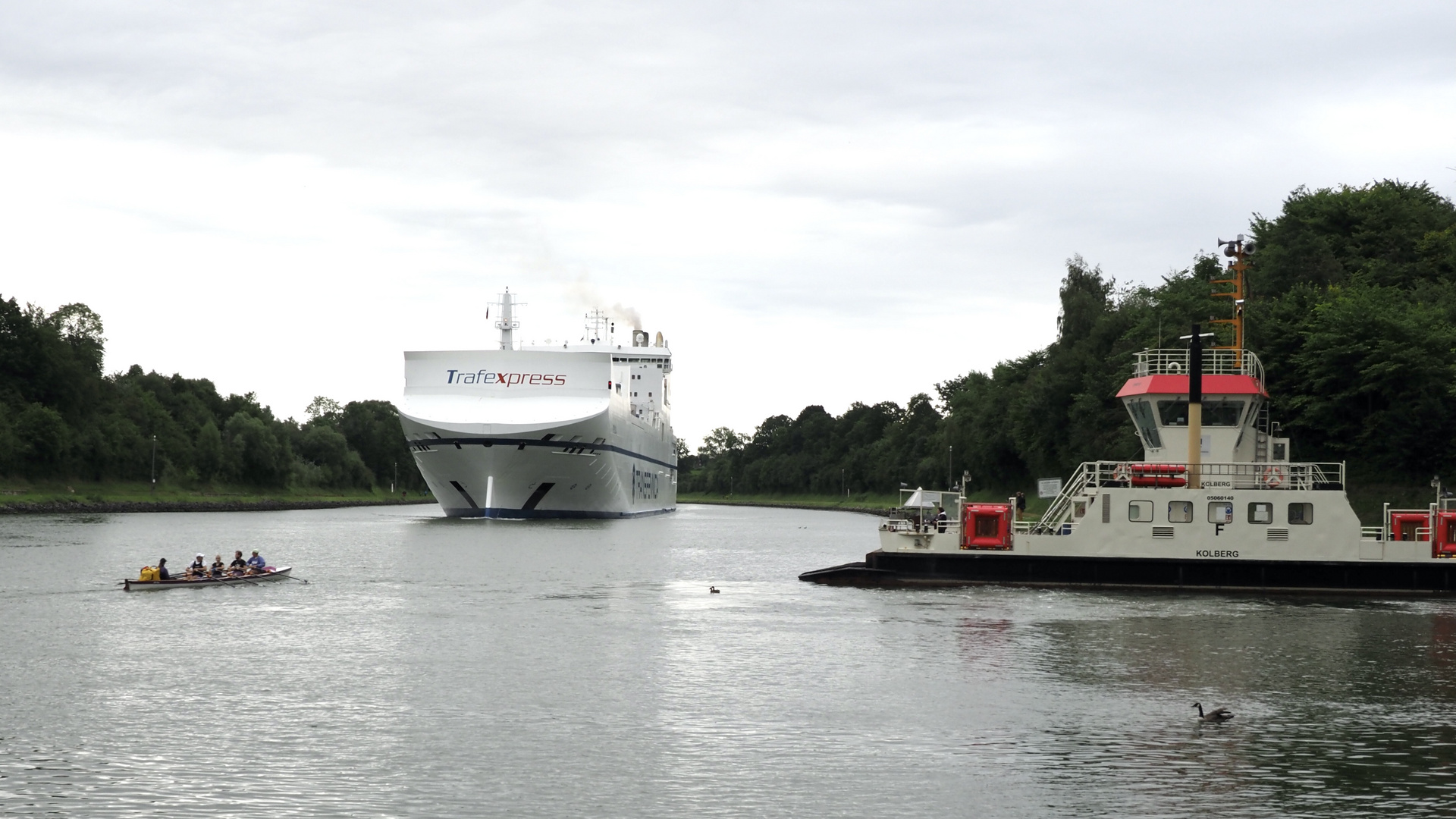 Das ARV Ruderboot auf Kollisionskurs