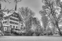 Das Aufdemlandwasserschloss im Winter