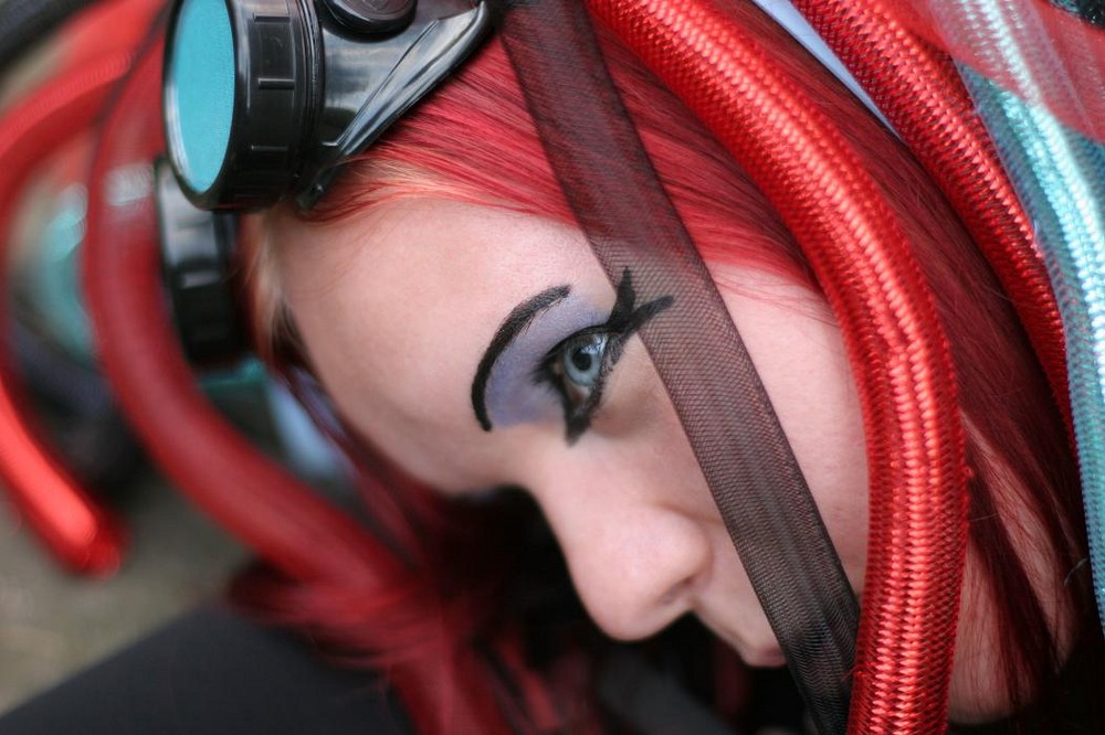 Das Auge der Cybergothlady,,,