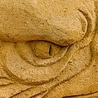 Das Auge des Adlers aus Sand