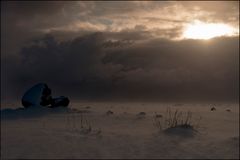 Das Auge des Schneesturms