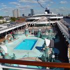 Das Aussendeck der MSC Magnifica