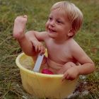 Das Bad auf dem Campingplatz in Paris 1972