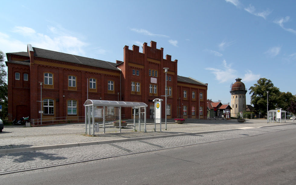 Das Bahnhofsgebäude in Rathenow