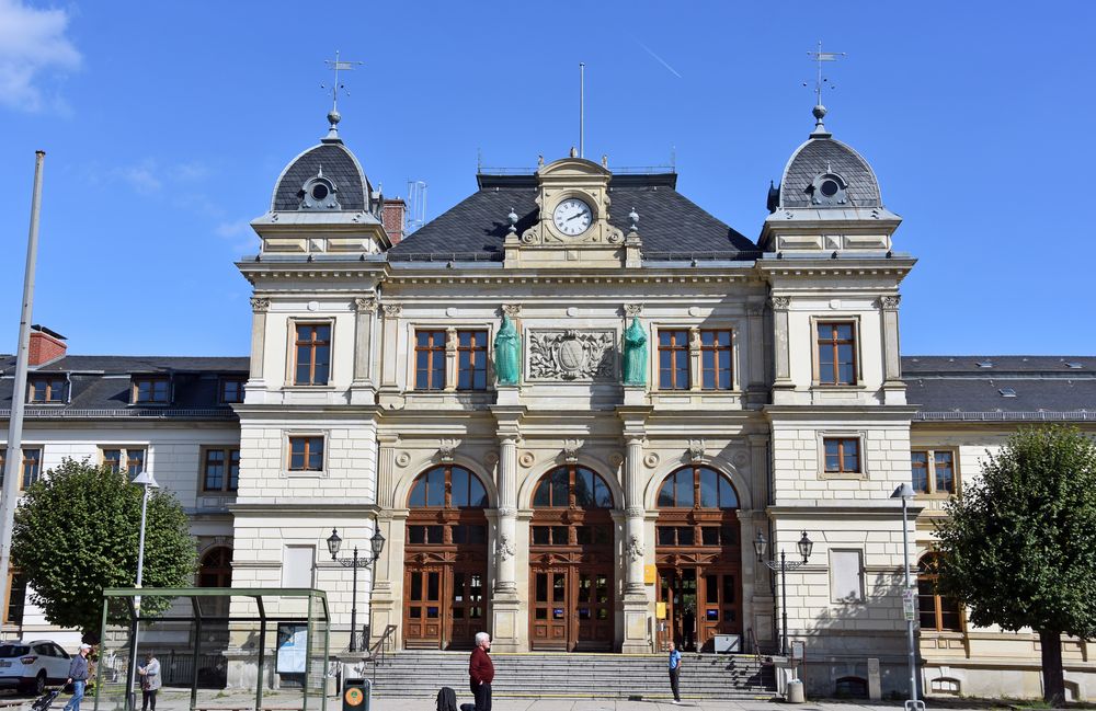 Das Bahnhofsgebäude von Altenburg