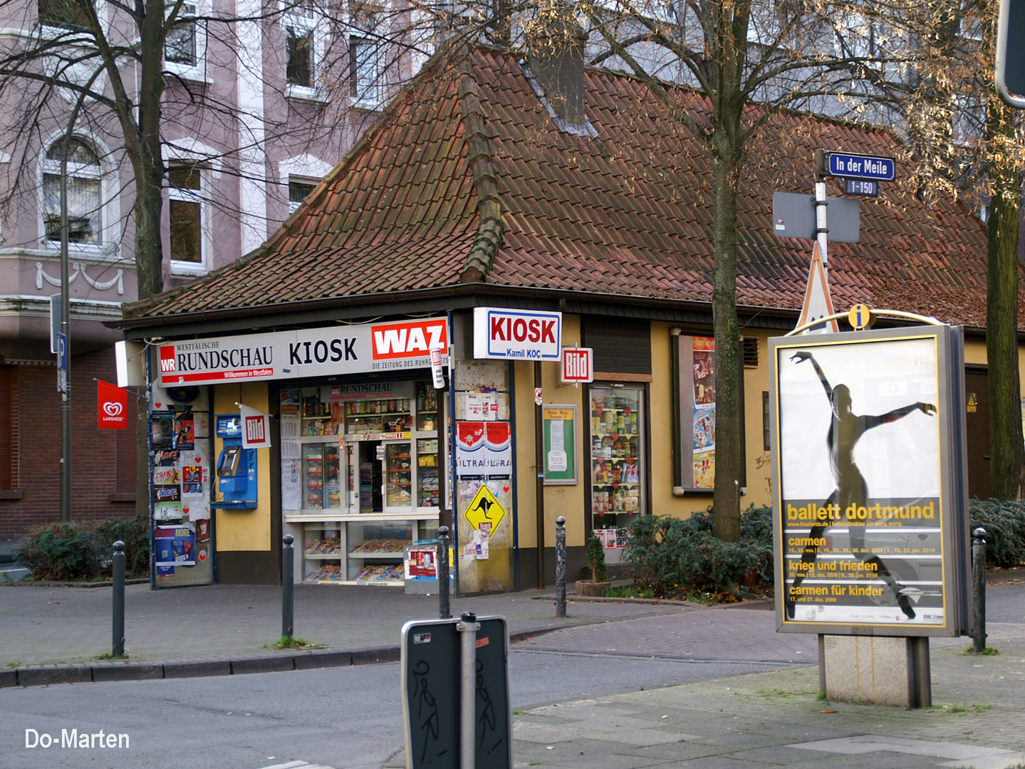 Das Ballett Dortmund tanzt neben dem Kiosk