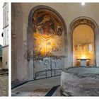 Das Baptisterium in Riva San Vitale...