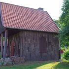 Das Baumrindenhaus Doktorwerder Hann.Münden, Seitenansicht