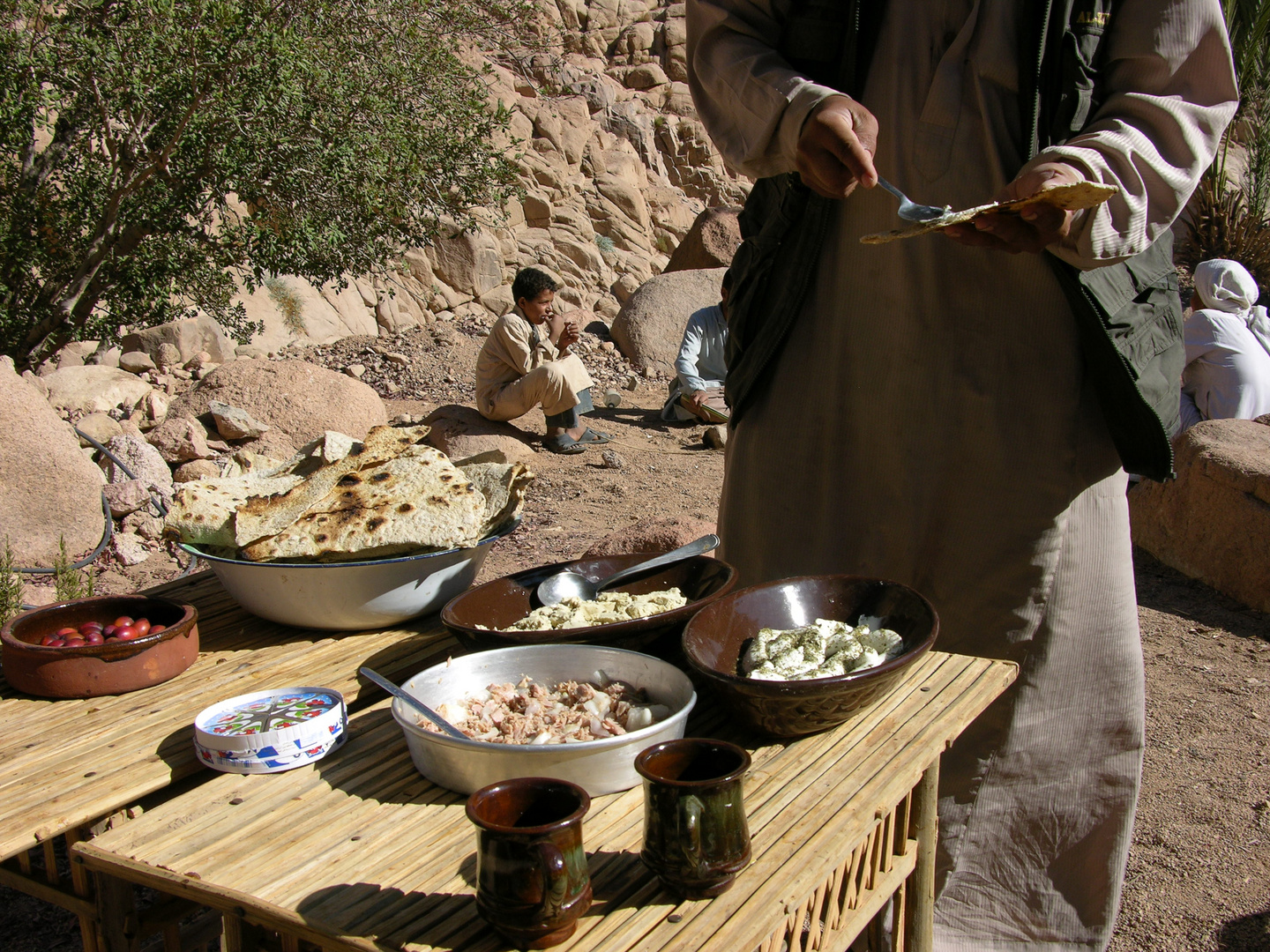 Das Beduinen-Mahl.