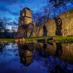 Das Belvedere in Spiegelsberge im Spiegel