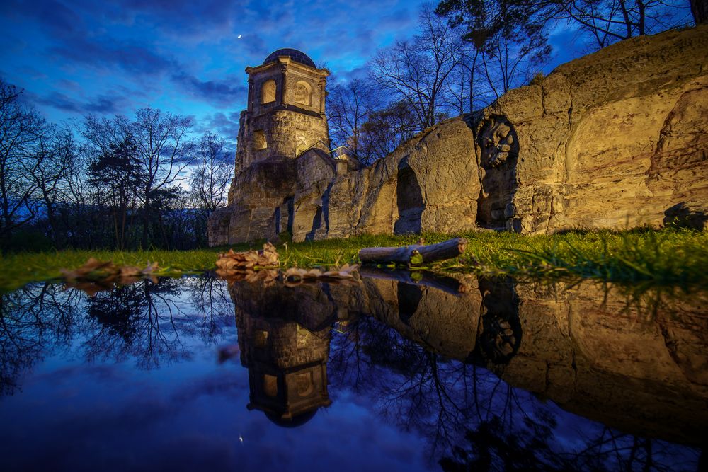 Das Belvedere in Spiegelsberge im Spiegel Foto & Bild world, spezial