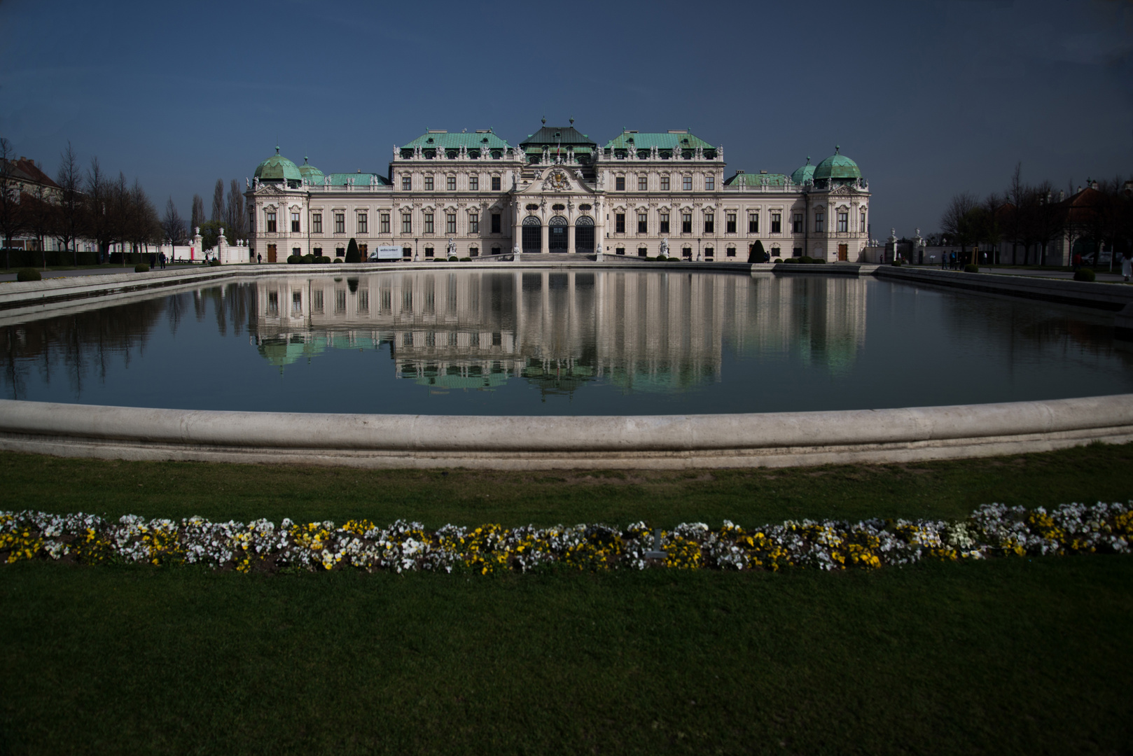 Das Belvedere in Wien im Frühling