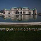 Das Belvedere in Wien im Frühling