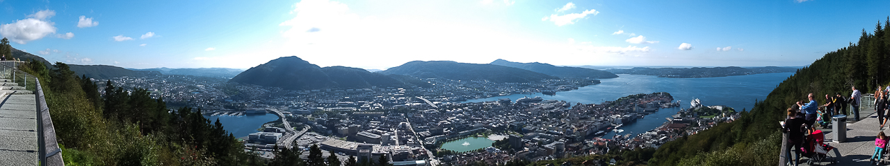 Das Bergen-Panorama ...