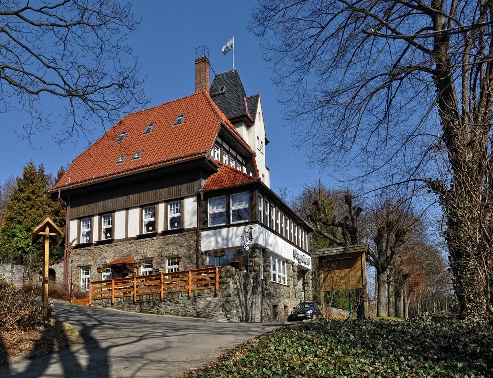 Das Berggasthaus in Hohenstein-Ernstthal.....